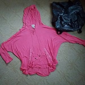 Eyelash couture~pink,  oversized Tee.